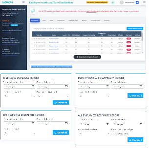 Employee Health and Travel Assessment Tool
